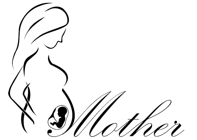 Mother with a baby