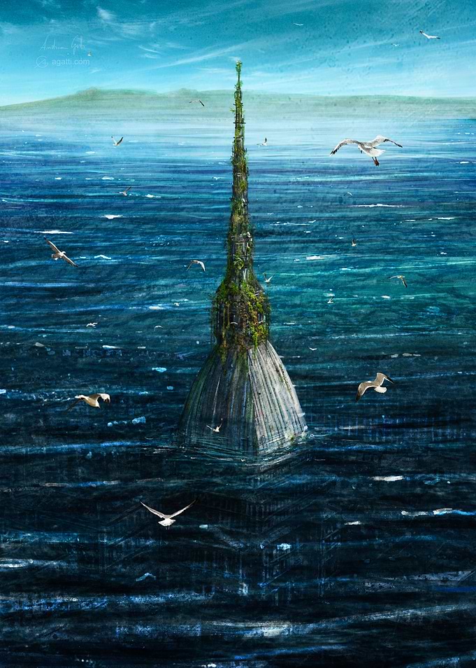 Mole Antonelliana sky sea