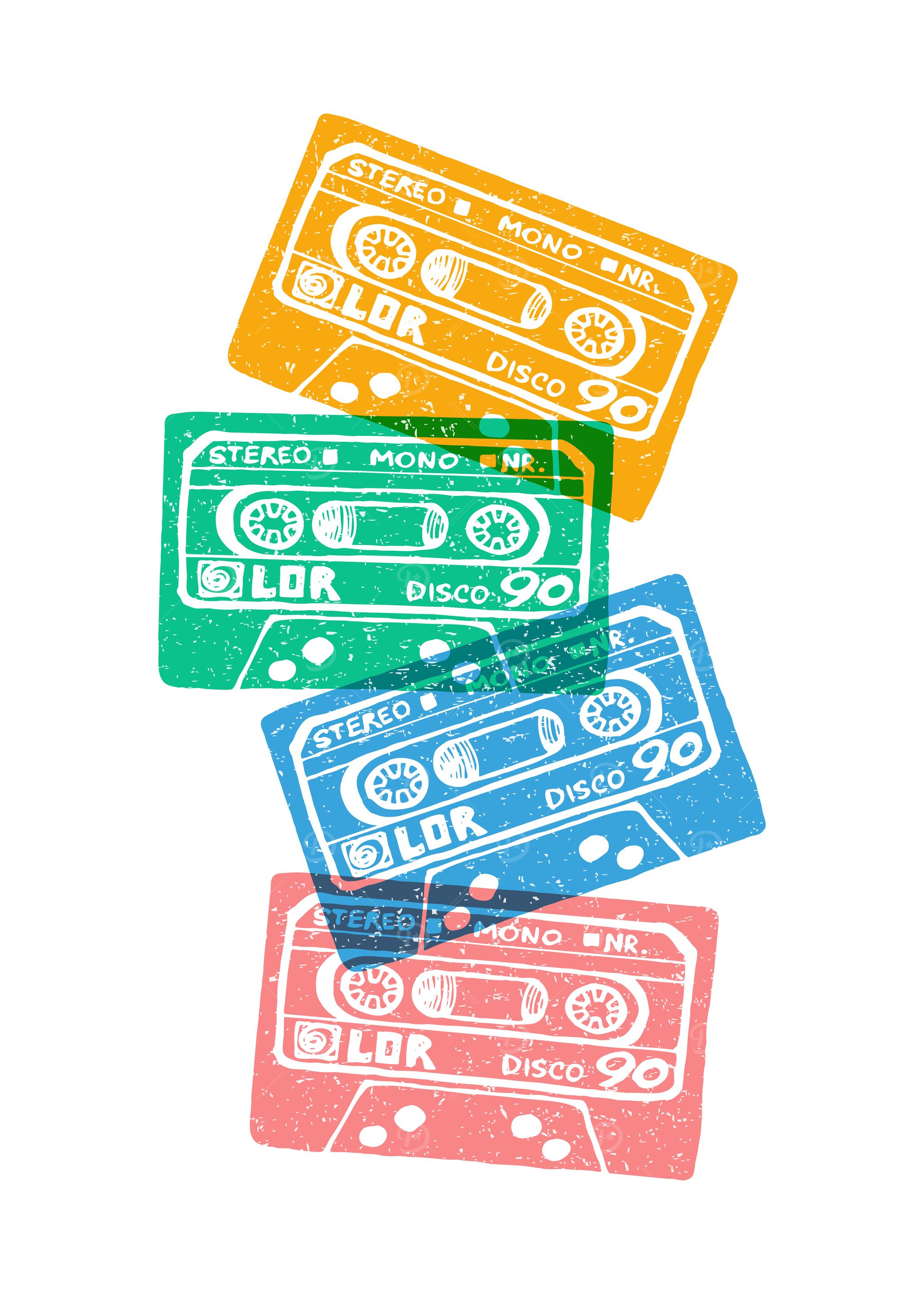 Musical retro poster