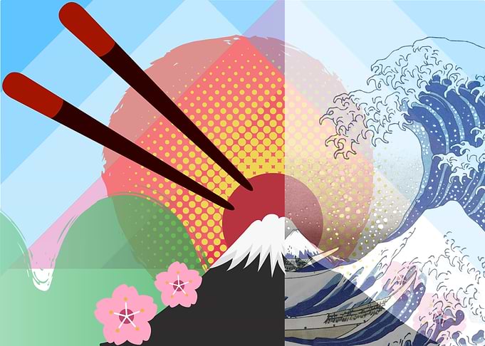 Fuji Rising Sun