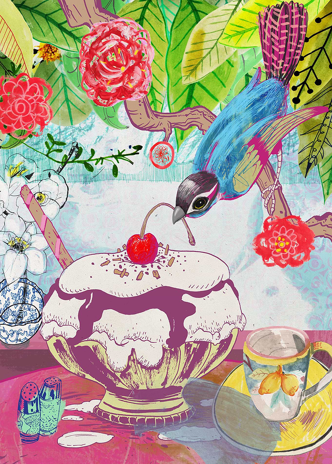 Bird and Cherry