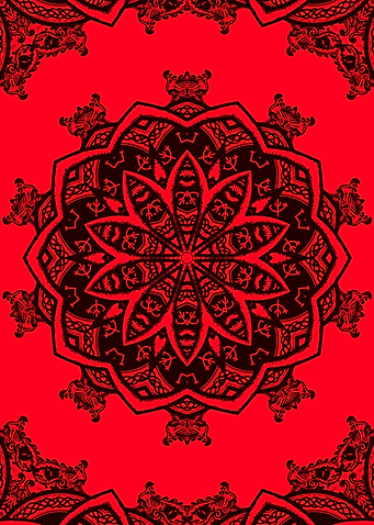 Deep Decagon Pattern Art