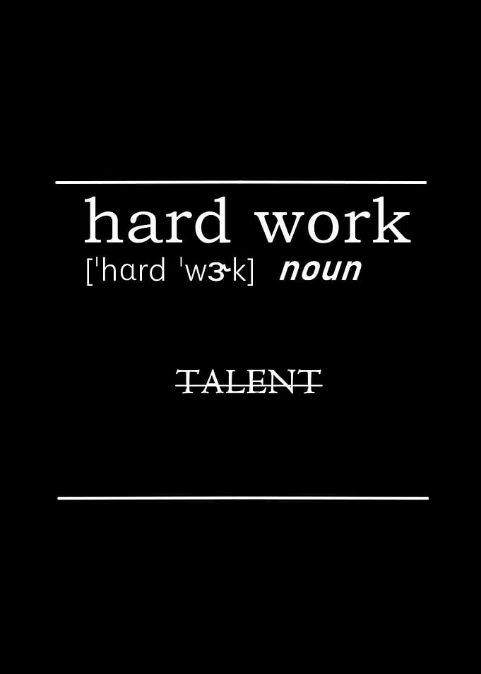 hard work beats talent