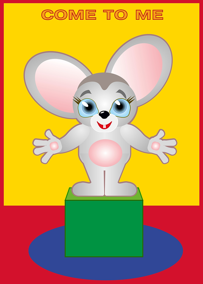Cute cartoon mouse