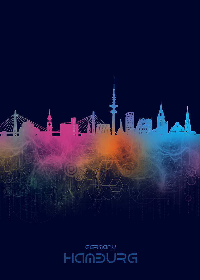 hamburg skyline cyber