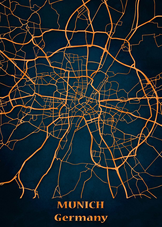 City map Munich