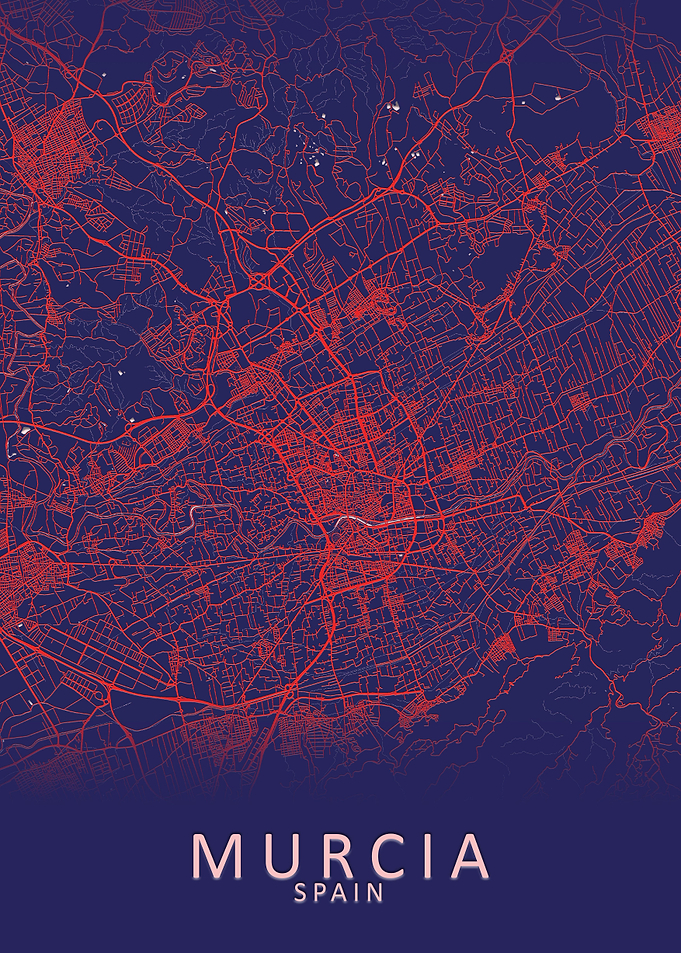 Murcia Spain City Map