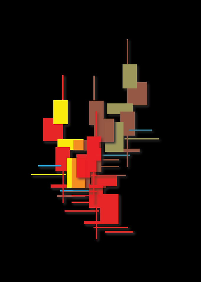 geometrical vector art two
