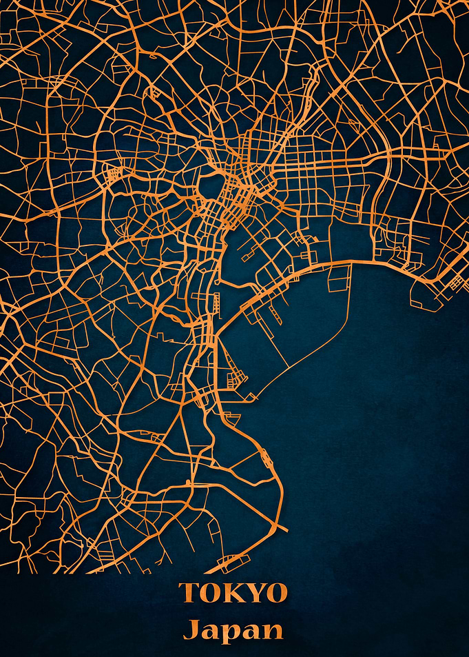 City map Tokyo