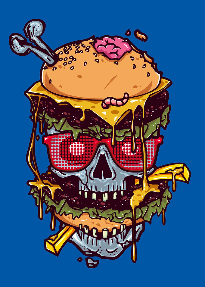 Burger Skull