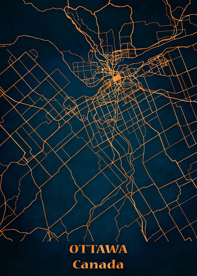 City map Ottawa