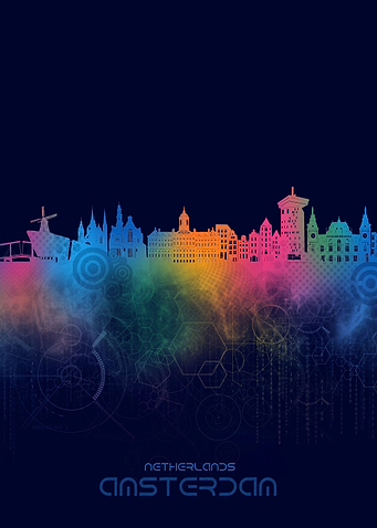 amsterdam skyline cyber