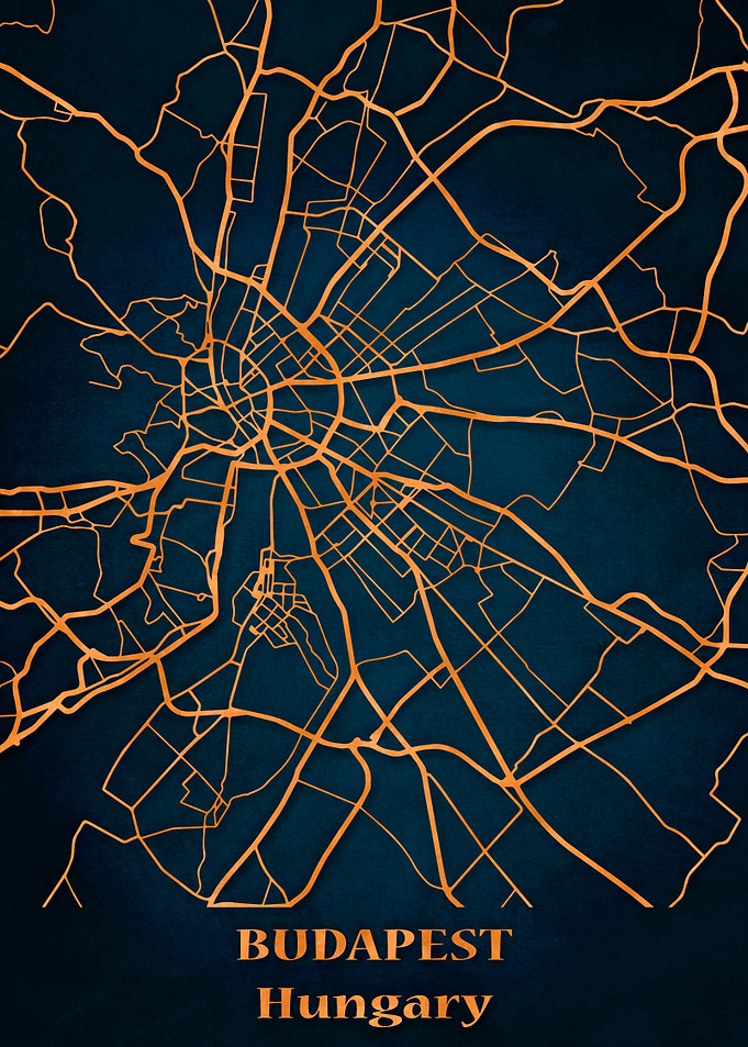 city map Budapest