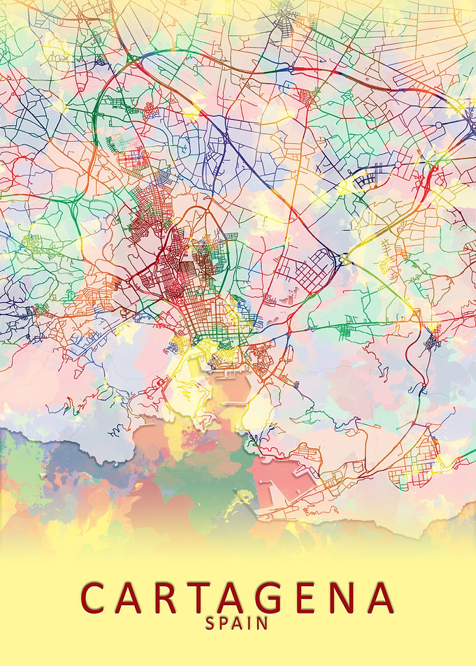 Cartagena Spain City Map