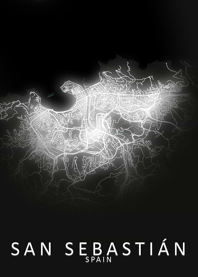 San Sebastian Spain Map
