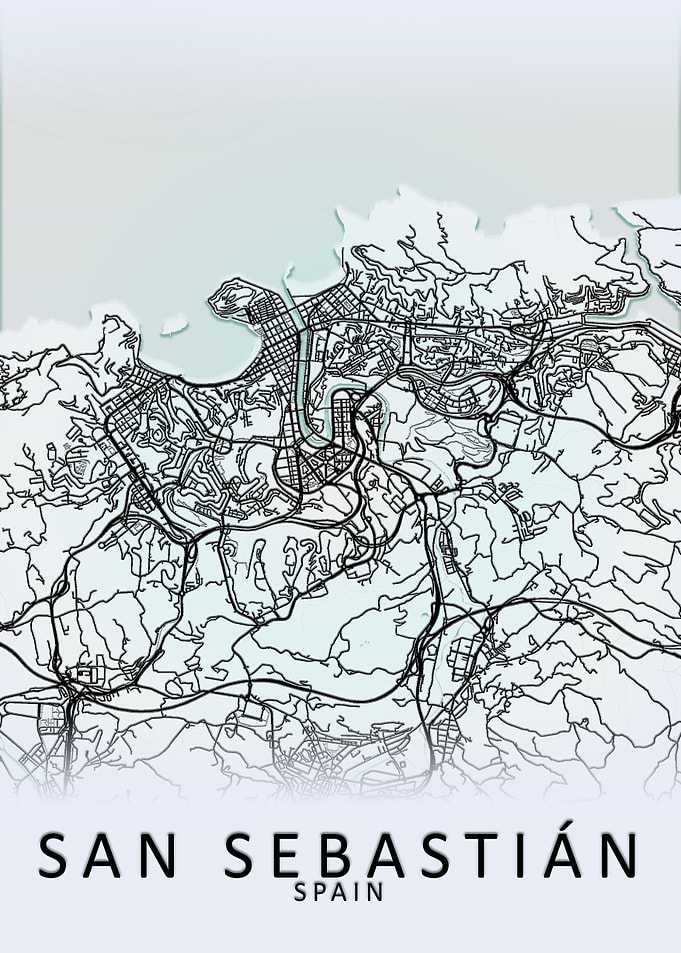 San Sebastian Spain Map