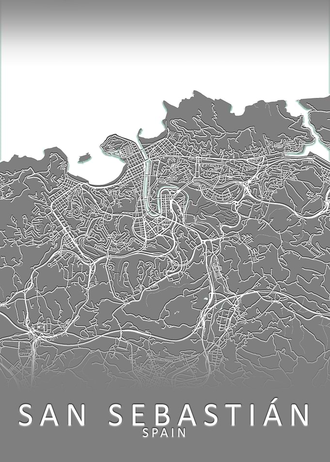 San Sebastian Spain Map
