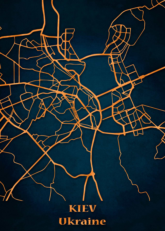 City map Kiev