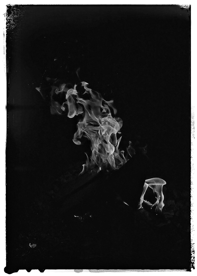Flames BW
