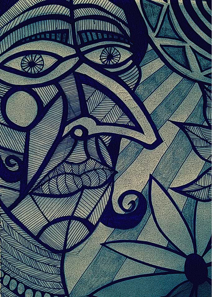 blue mujer