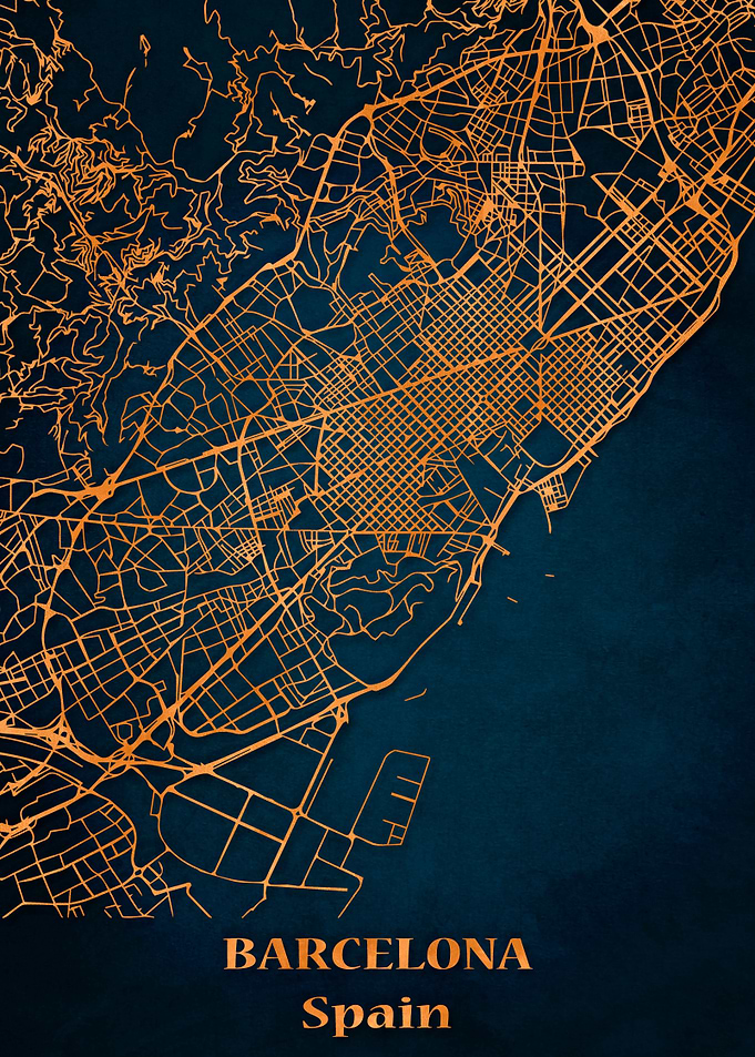 city map Barcelona