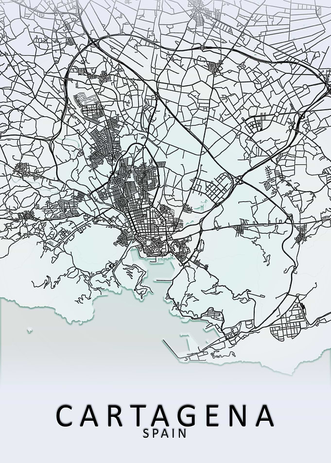 Cartagena Spain City Map