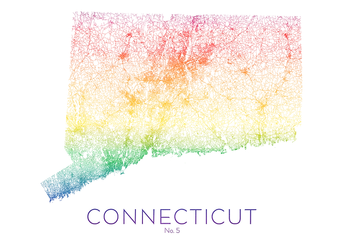 Connecticut State Map
