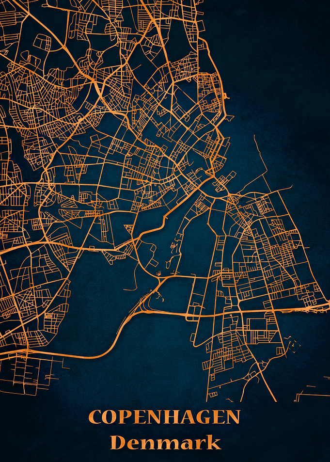 city map Copenhagen