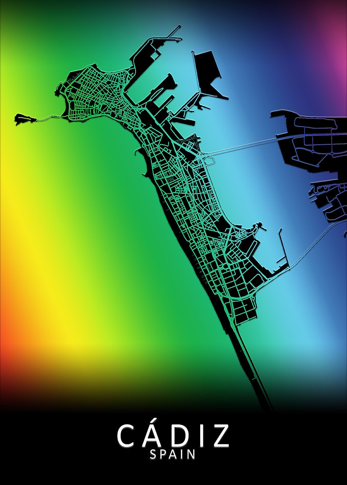 Cadiz Spain City Map