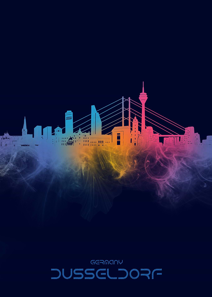 dusseldorf skyline cyber