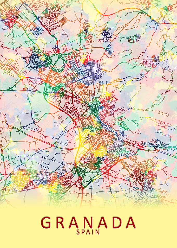 Granada Spain City Map