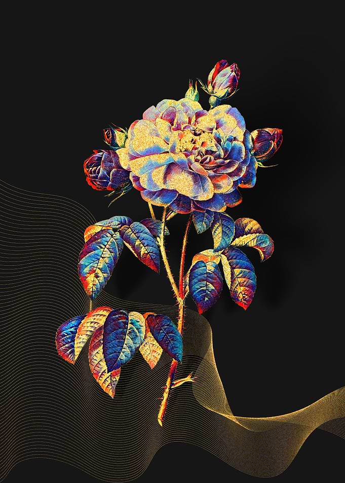 Prismatic French Rose