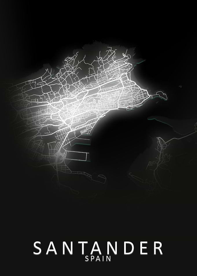 Santander Spain City Map