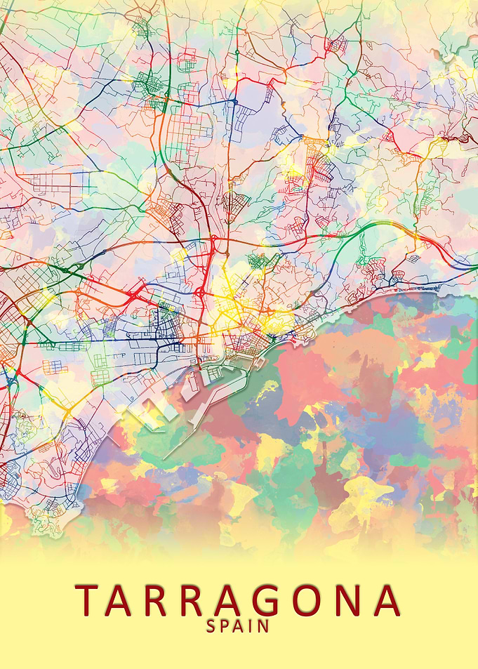 Tarragona Spain City Map