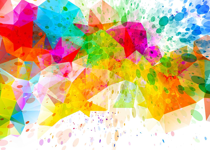 Color splash triangles