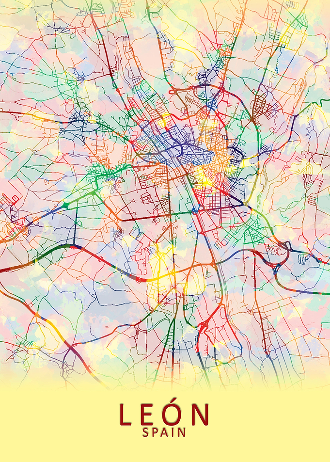 Leon Spain City Map