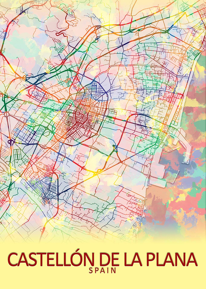 Castellon Spain City Map