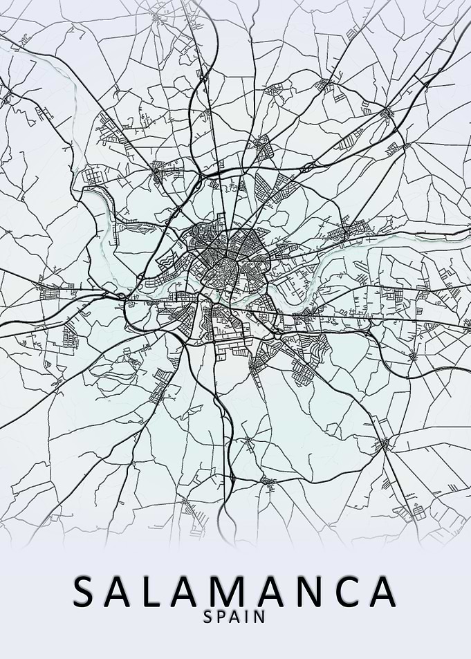 Salamanca Spain City Map
