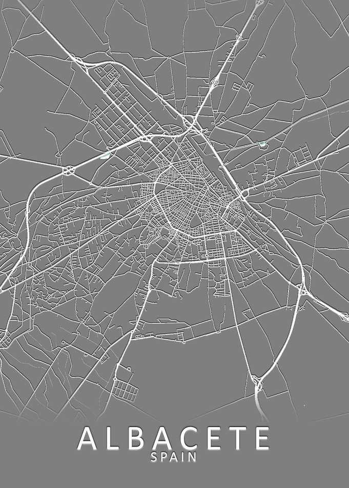 Albacete Spain City Map