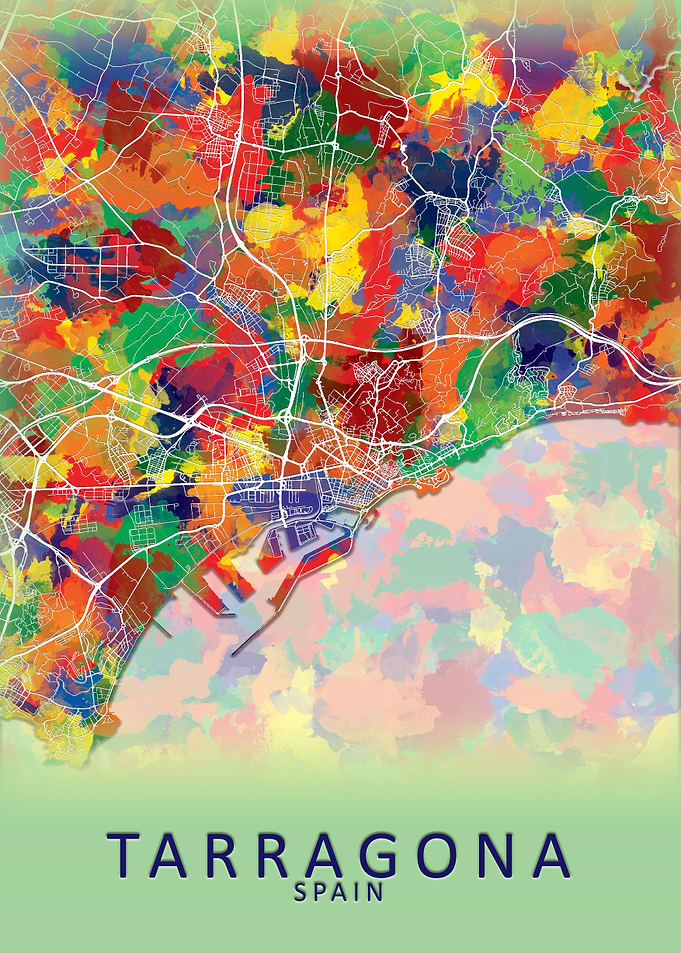 Tarragona Spain City Map