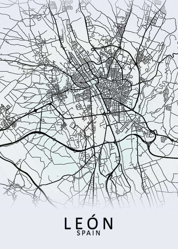 Leon Spain City Map