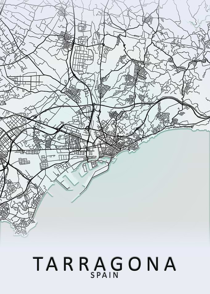 Tarragona Spain City Map