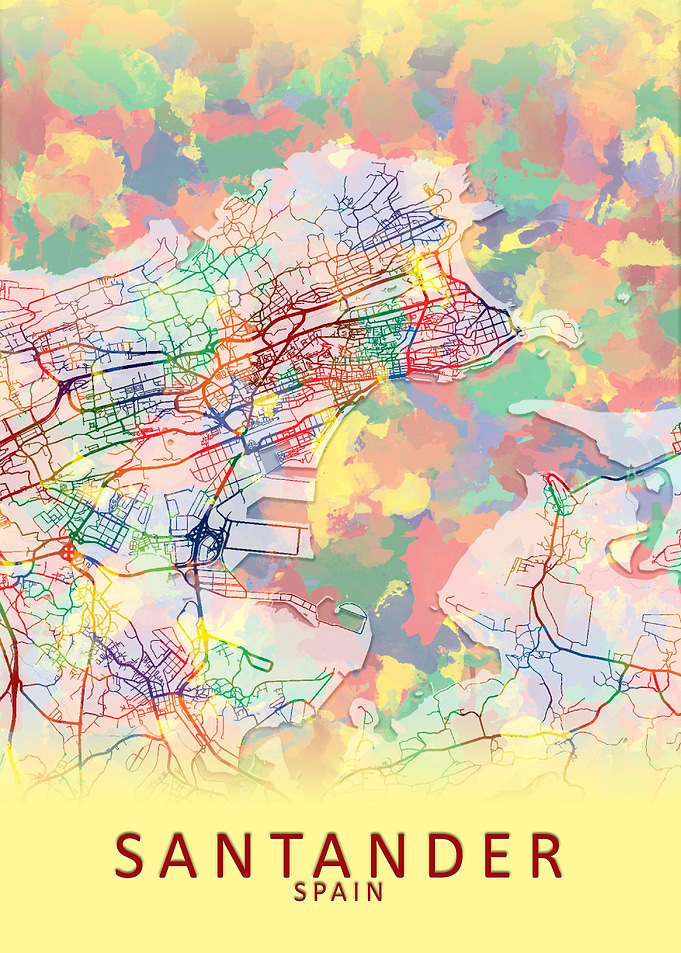 Santander Spain City Map