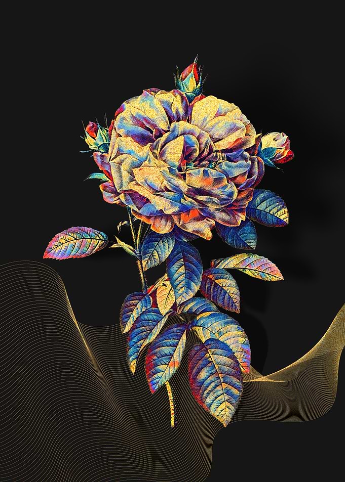 Prismatic French Rose