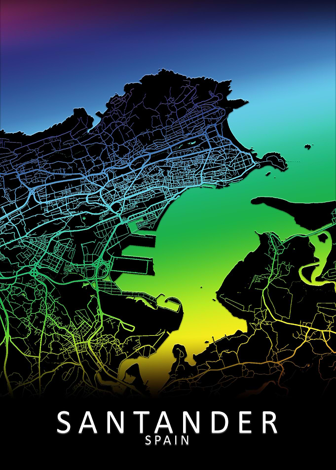 Santander Spain City Map
