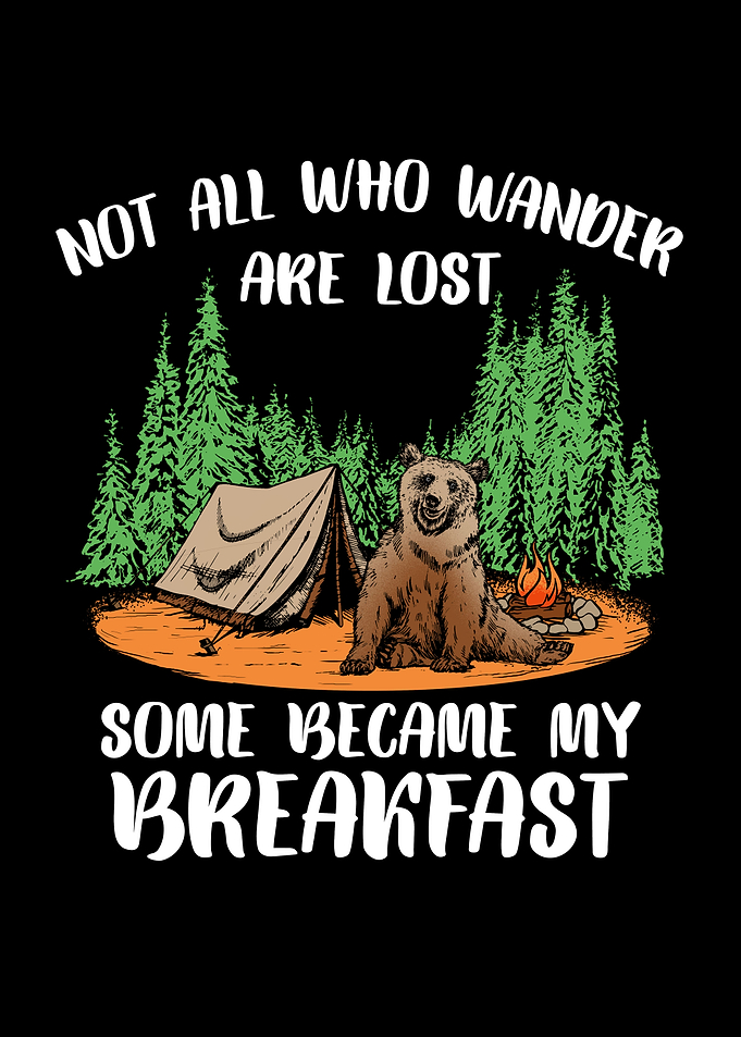 Camping Breakfast Bear