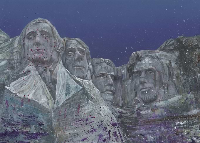 Rushmore mixed media
