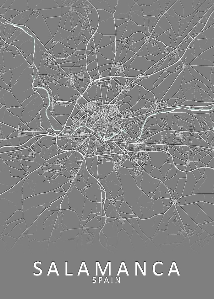 Salamanca Spain City Map
