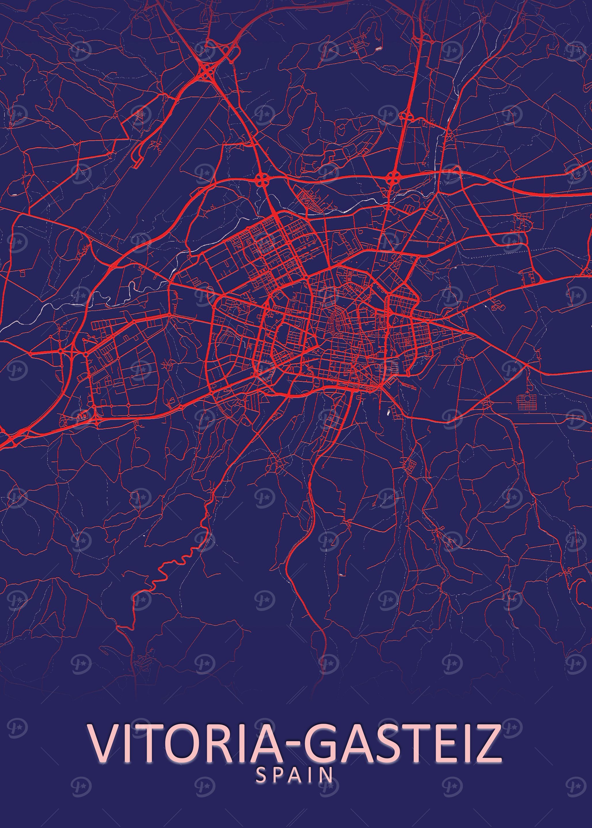 Vitoria Gasteiz Spain Map