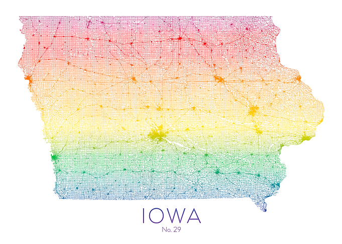 Iowa State Map